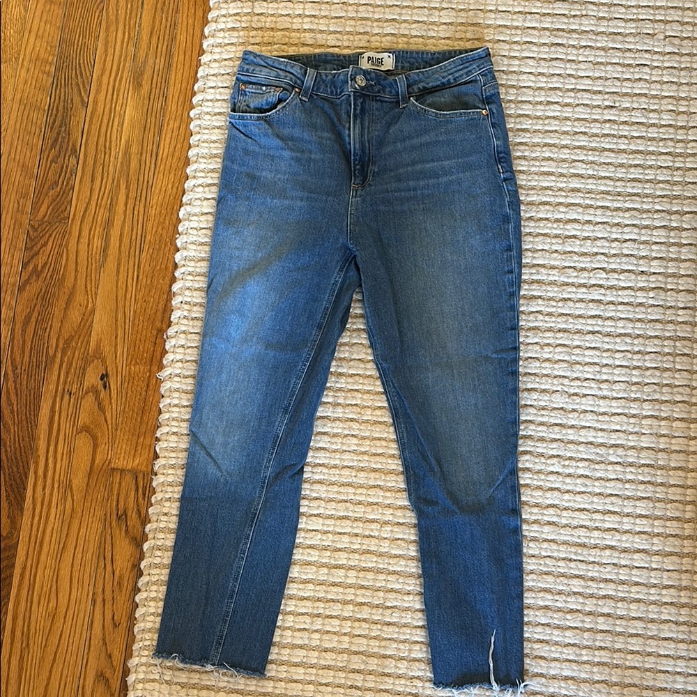 PAIGE Women's Straight Leg Jeans - Blue